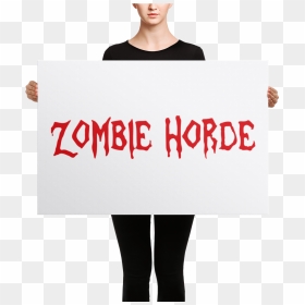 Zombie The Gamer Merch Canvases - Tights, HD Png Download - zombie horde png