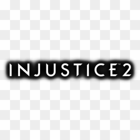 Injustice - Black-and-white, HD Png Download - injustice 2 logo png