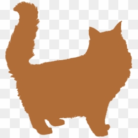 Maine Coon Cat Silhouette , Png Download - Fluffy Cat Silhouette, Transparent Png - cat silhouette png
