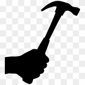 Hammer Silhouette Clipart Png Download- - Silhouette Hammer Clipart, Transparent Png - hammer clipart png