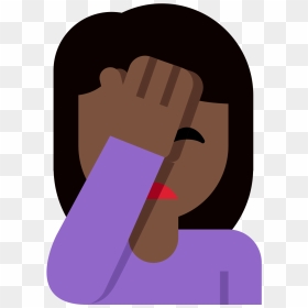 Facepalm Emoji Black Man, HD Png Download - praying hands emoji png