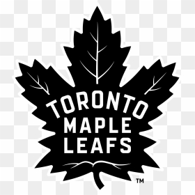 Toronto Maple Leafs Logo Black And White, HD Png Download - leafs png