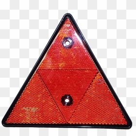 Triangle Reflector Red - Traffic Sign, HD Png Download - red triangle png