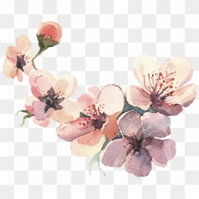 Watercolor Painting Water Color Svg Library Library - Flower Water Paint Png, Transparent Png - flower drawing png