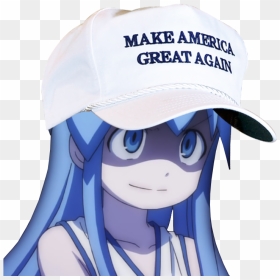 Should I Post More - Anime With Hat Make America Great Again, HD Png Download - make america great again png