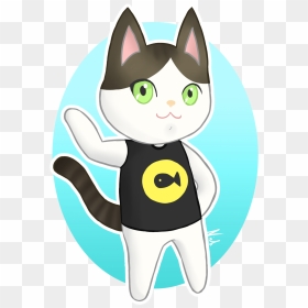 Transparent Sitting Cat Silhouette Png - Cartoon, Png Download - cat silhouette png