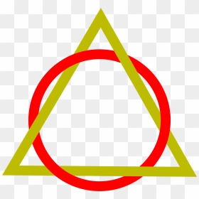 Circle & Triangle Clip Arts - Penrose Triangle And Circle, HD Png Download - red triangle png