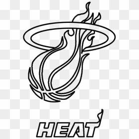 Learn Easy To Draw Miami Heat Step - Easy And Cool Basketball Drawings, HD Png Download - miami heat logo png