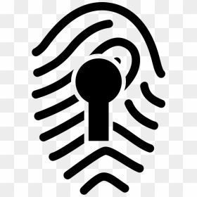 Fingerprint With Keyhole - Icon, HD Png Download - keyhole png