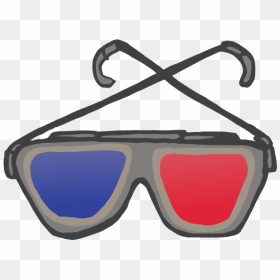 3d Anaglyph Glasses - Clip Art, HD Png Download - 3d glasses png