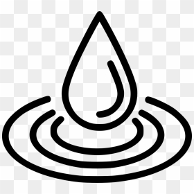 Liquid Icon Png - Water Drop Clipart Black And White Png, Transparent Png - water icon png