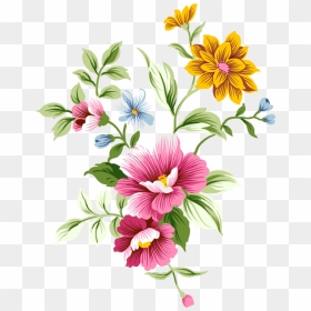 Designer Flowers Png - Flowers Transparent, Png Download - flower drawing png