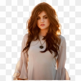 Transparent Lucy Hale Png - Pretty Little Liars Aria Hair, Png Download - lucy hale png