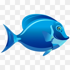 Blue Fish Png Clipart - Blue Fish Clipart, Transparent Png - underwater png