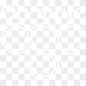 Olympic Logo Black And White Poster - Poster, HD Png Download - miami heat logo png