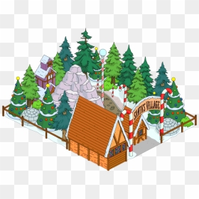 Christmas Village Png Clipart - Santa Christmas Village Simpsons, Transparent Png - village png