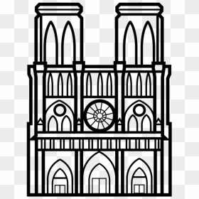 Notre Dame Icon Png, Transparent Png - notre dame logo png
