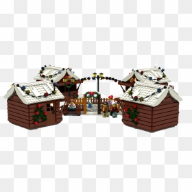 Christmas Village Png Image File - Lego Chtistmas House Ideas, Transparent Png - village png