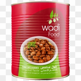 Wadi Food Fava Beans By Wadi Food - فول مدمس In English, HD Png Download - canned food png