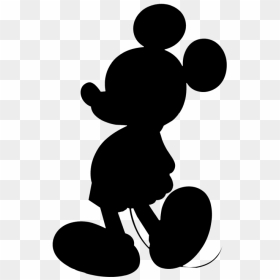 Mickey Mouse Silhouette Clipart Mickey Mouse Minnie - Transparent Mickey Mouse Silhouette, HD Png Download - mickey mouse silhouette png