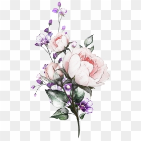 Transparent Aesthetic Flower Drawing, HD Png Download - flower drawing png