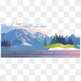 Forest Stock Illustration Clip Art Blue Sky - Mountain Range Transparent Background, HD Png Download - blue sky png