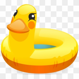Swim Ring Duck Pool Swimming Download Free Image Clipart - Clipart Pool Float Png, Transparent Png - swimming png
