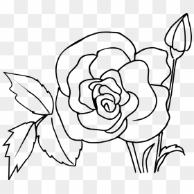 Rózsa Rajzolás Lépésről Lépésre, HD Png Download - flower drawing png