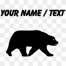 Transparent Bear Silhouette Png - Grizzly Bear, Png Download - bear silhouette png