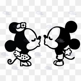 Mickey And Minnie Mouse Silhouette - Cute Mickey Mouse And Minnie Mouse, HD Png Download - mickey mouse silhouette png