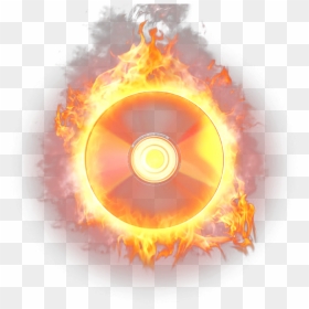#disc #cd #burn #burning #wavy #wave #fire #firing - Cd Fire Png, Transparent Png - fire circle png
