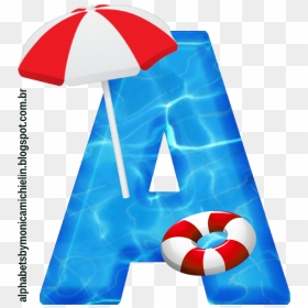 Transparent Sol Clipart - Alfabeto Pool Party Png, Png Download - pool party png