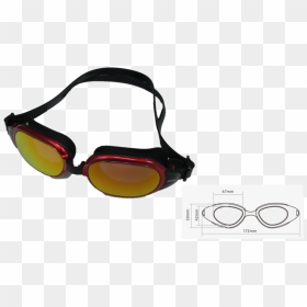 Transparent Swimming Goggles Png - Glasses, Png Download - goggles png