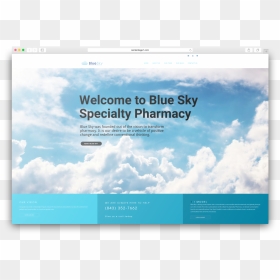 Blue Sky Specialty Pharmacy - Cloudy Sky Background, HD Png Download - blue sky png