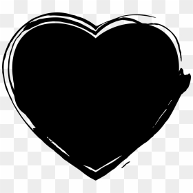 Heart With Weird Line Border - Heart, HD Png Download - heart border png