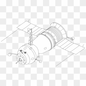 Soyuz 7k T 3 Seats Drawing - Human Space Flight Drawing, HD Png Download - drawing png