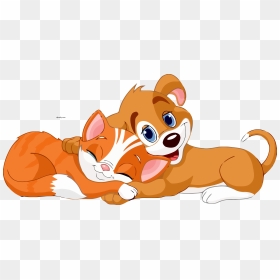 Dog And Cat Clip Art, HD Png Download - cartoon cat png