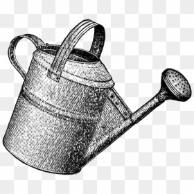 Watering-can - Drawing - Watering Can Drawing Pour, HD Png Download - drawing png