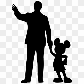 Walt Disney Mickey Mouse Silhouette , Png Download - Walt Disney And Mickey Mouse Png, Transparent Png - mickey mouse silhouette png