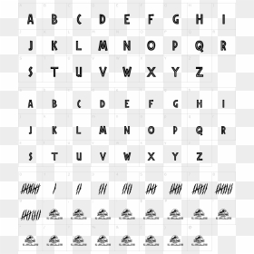 Smoke Numbers Font, HD Png Download - jurassic park logo png