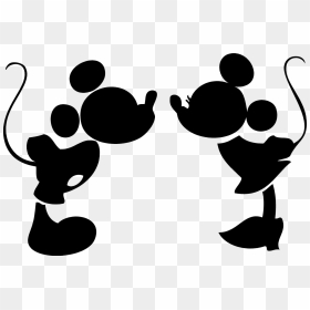 Mickey Mouse Silhouette Clip Art Cliparts Co - Mickey Mouse Y Minnie Vector, HD Png Download - mickey mouse silhouette png