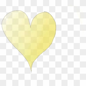 Yellow Heart Drawing, HD Png Download - heart drawing png
