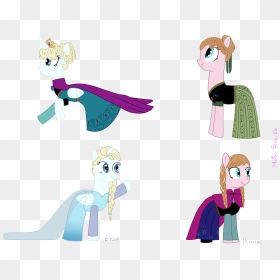 Request) Disney Frozen Elsa Y Anna (pony Version) By - Elsa Pony, HD Png Download - pony png