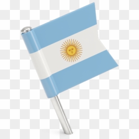 Square Flag Pin - Argentina Flag Pin Png, Transparent Png - argentina flag png