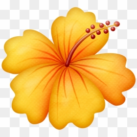 Yellow Hibiscus Flower Clipart Picture Freeuse Flores - Gumamela Flower Clip Arts, HD Png Download - moana clipart png