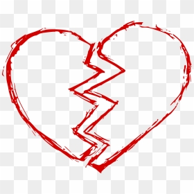 Arts Drawing Broken Heart - Broken Heart Transparent Background, HD Png Download - heart drawing png