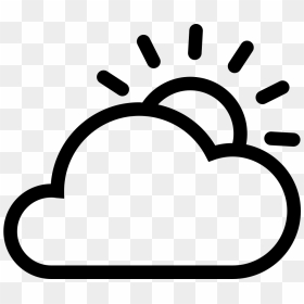 Png File Svg - Cloud With Sun Icon, Transparent Png - sun icon png