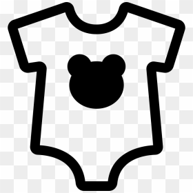 Baby Dummy With Bear Head Silhouette - Baby Body Silhouette, HD Png Download - bear silhouette png