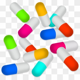 Colored Pills Png Clip Art, Transparent Png - medicine png