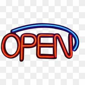 Neon Open Sign Png - Open Sign Clipart, Transparent Png - open sign png
